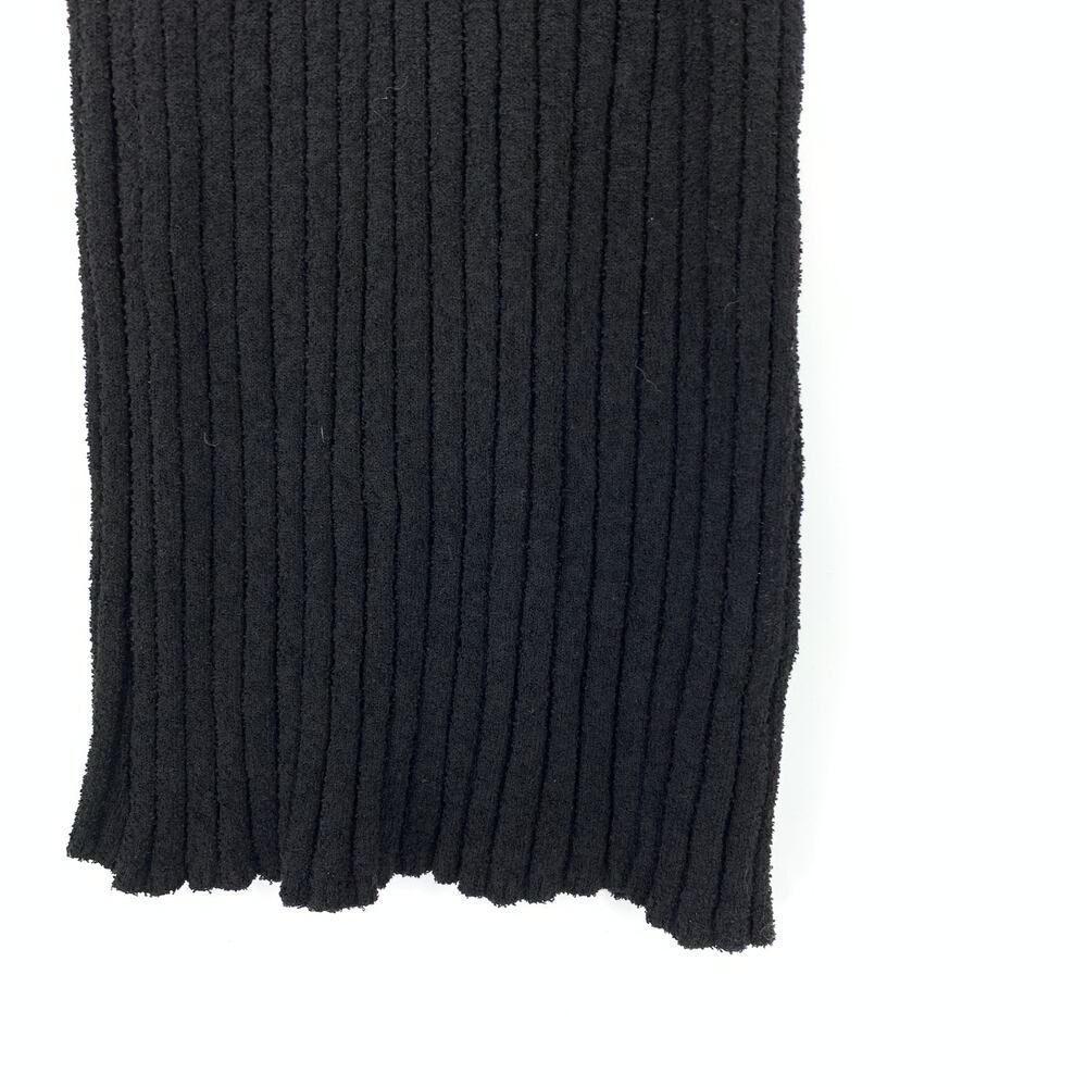 Antonia Erre Bodycon Ribbed Knit Midi Dress Womens Size XS Black Sleeveless - Picture 4 of 7
